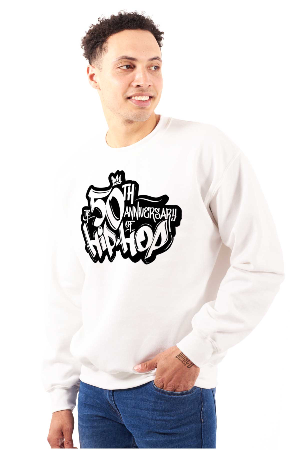 A high definition logo of the brand "The 50th Anniversary of Hip-Hop".