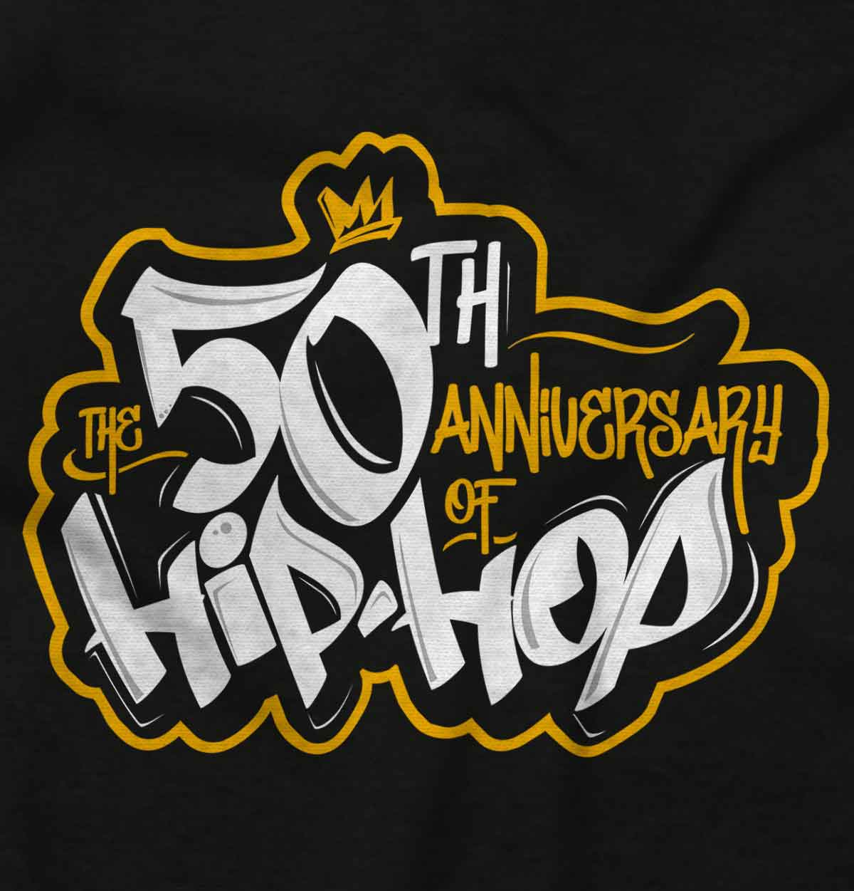 A high definition logo of the brand "The 50th Anniversary of Hip-Hop".