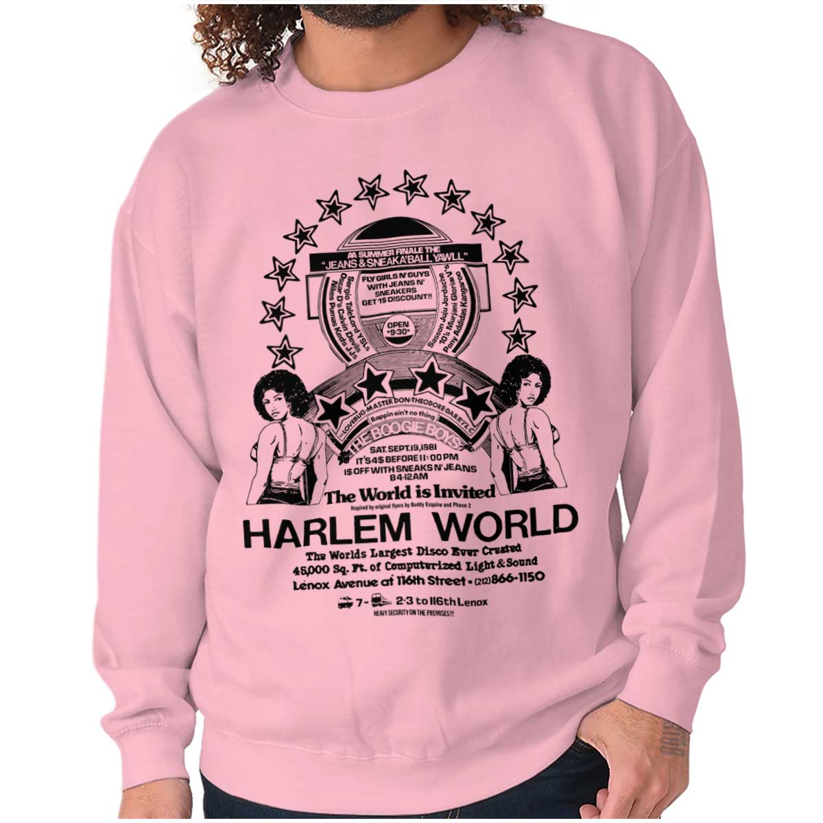 A black-and-white graphic showing the influence of rap's golden era in Harlem, the birthplace of hip-hop.