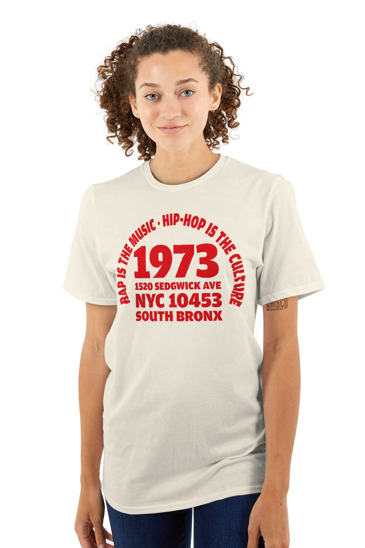This image represents the start of Hip Hop in 1973 and honors 50 years of music, by mentioning the 1520 Sedwick Avenue address, the birthplace of Hip-Hop.