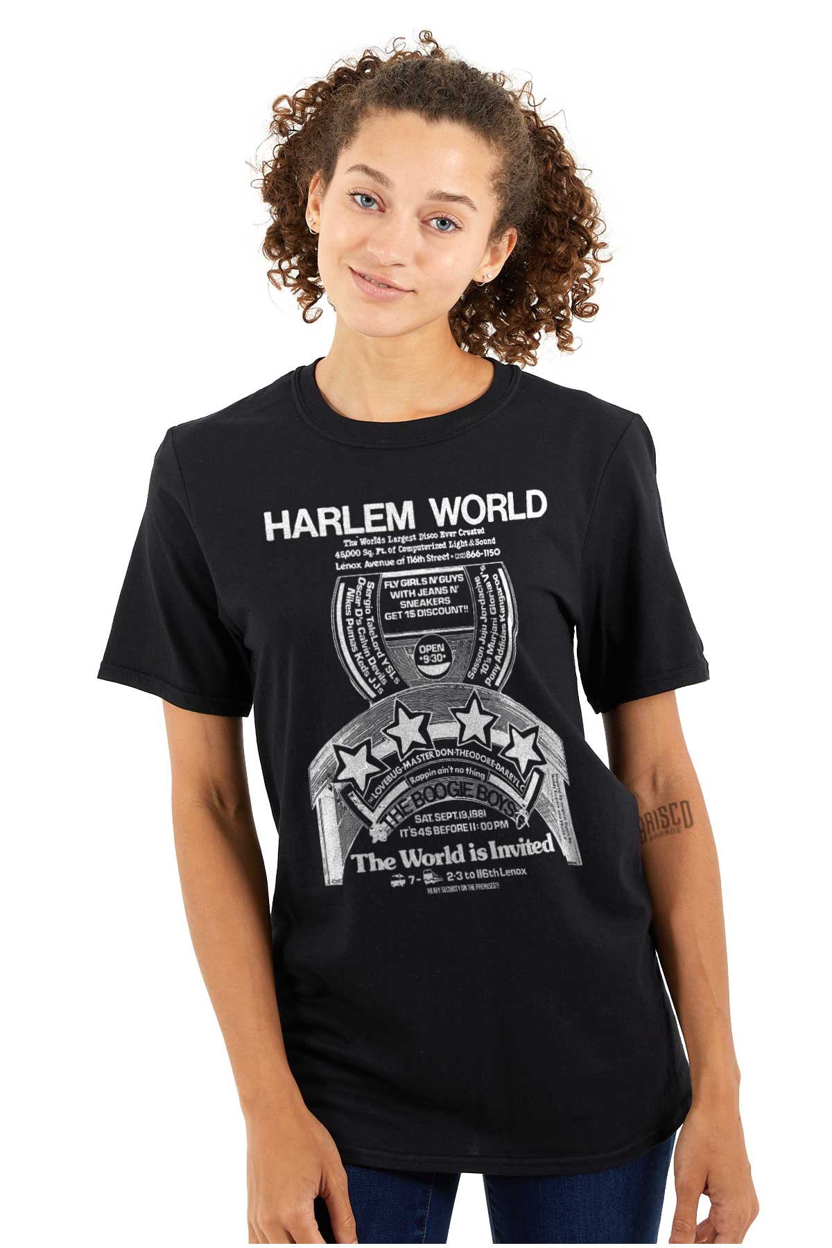 A black-and-white graphic showing the influence of rap's golden era in Harlem, the birthplace of hip-hop.