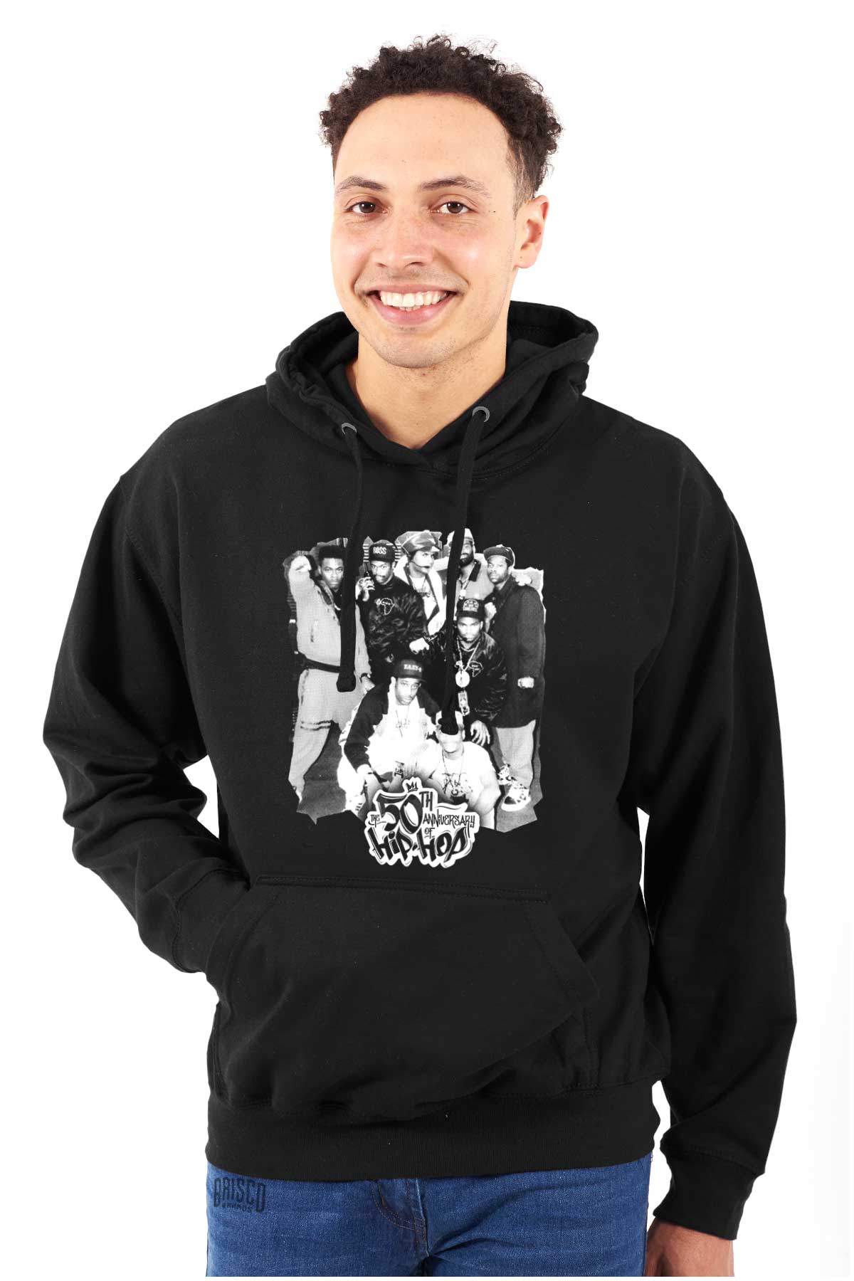 This design showcases the original creators of hip-hop, coming together to embody the energy and essence of the culture. It pays tribute to the pioneers who started this movement 50 years ago.
