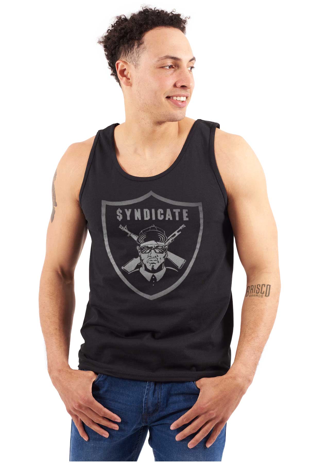 This image represents the Rhyme Syndicate, a significant part of hip-hop history. It symbolizes unity, creativity, and the powerful rhythm of the movement.