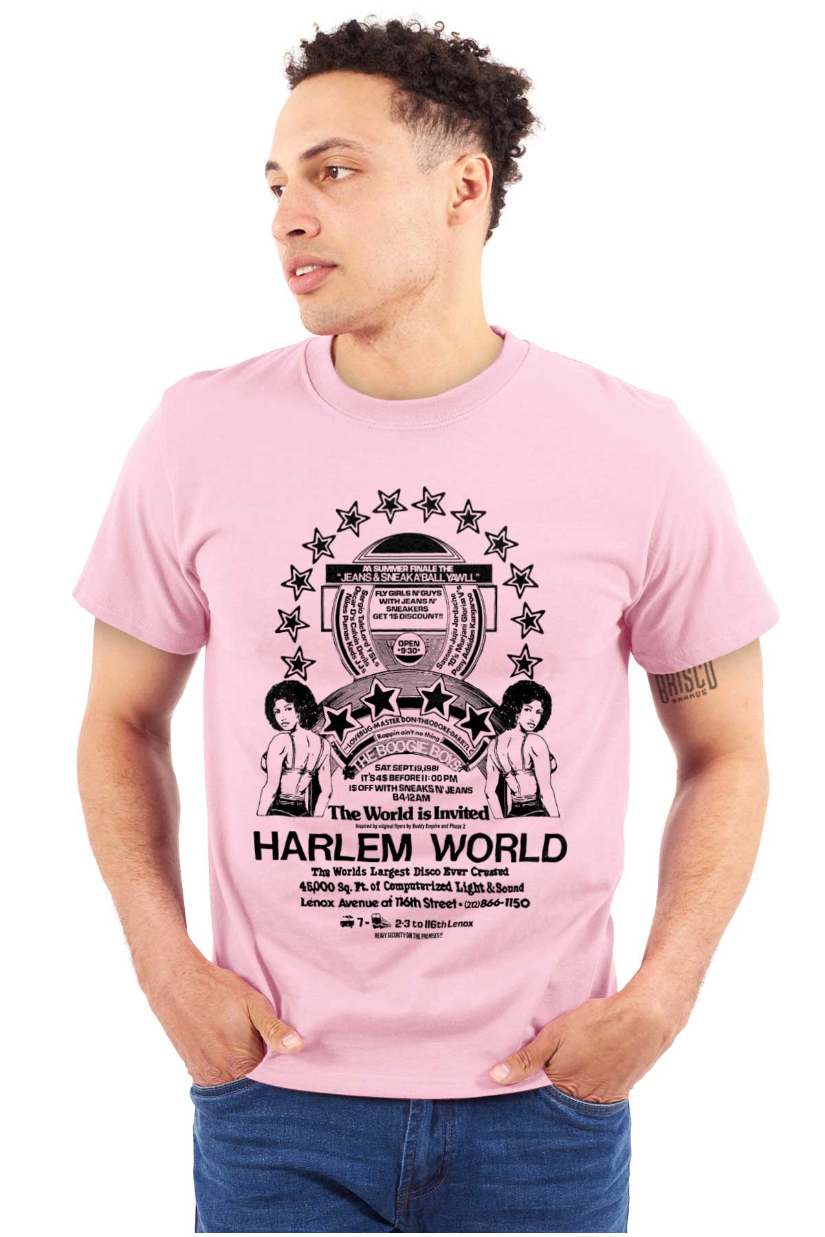 A black-and-white graphic showing the influence of rap's golden era in Harlem, the birthplace of hip-hop.