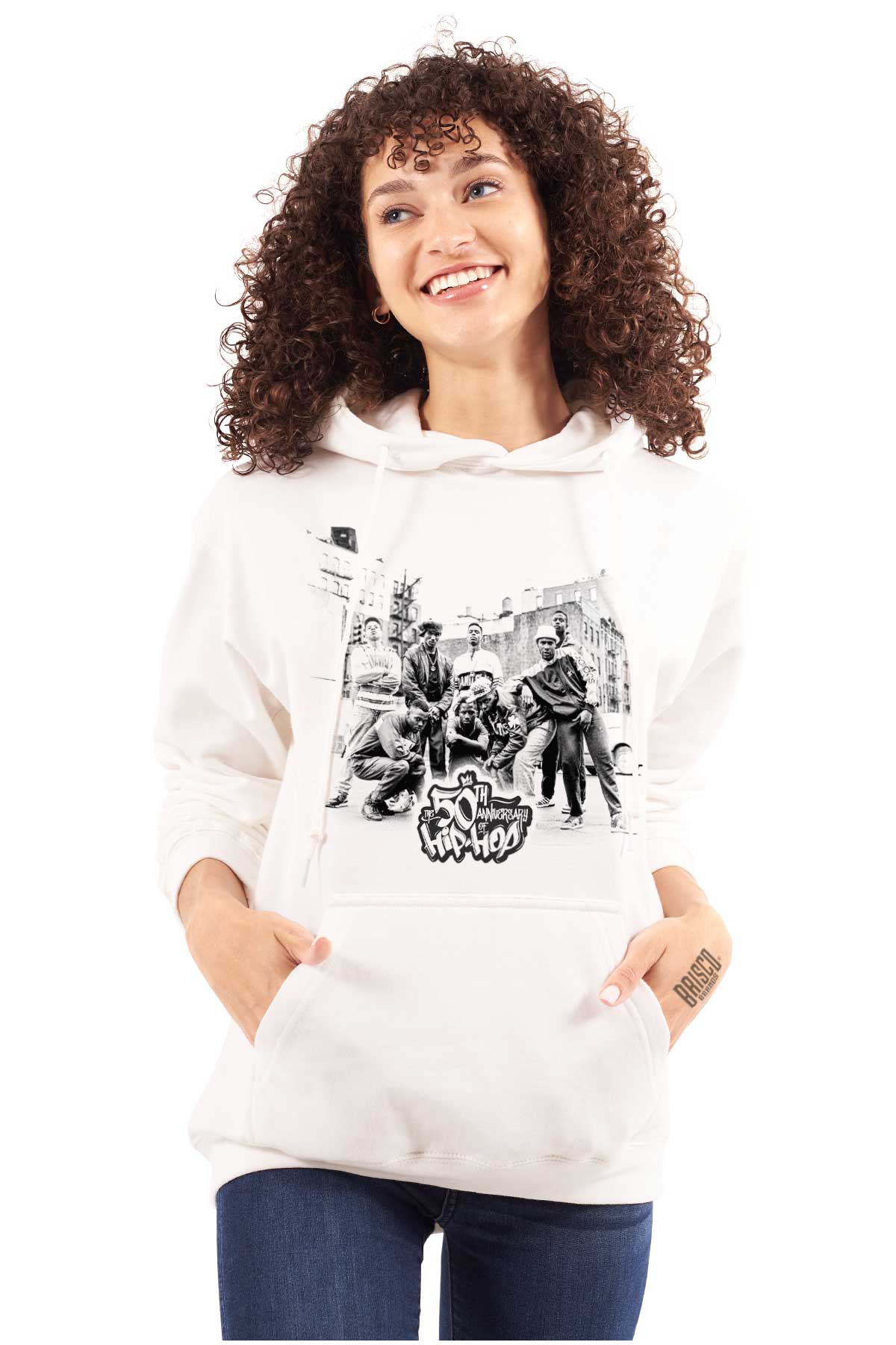 This black and white image celebrates the birthplace of Hip Hop and pays tribute to its pioneers and culture.