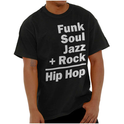This design represents the coming together of different sounds to create the rhythm and soul of hip hop.