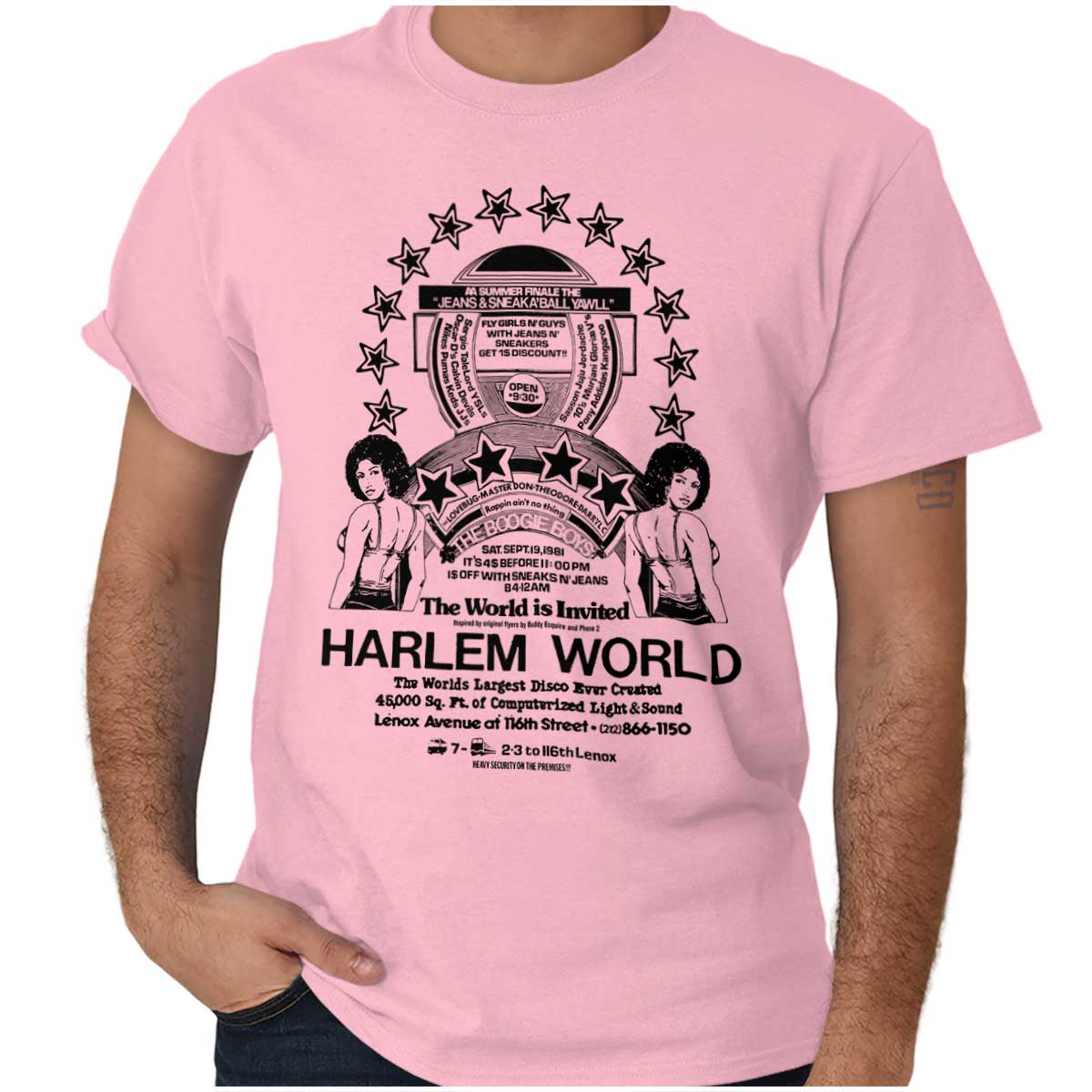A black-and-white graphic showing the influence of rap's golden era in Harlem, the birthplace of hip-hop.