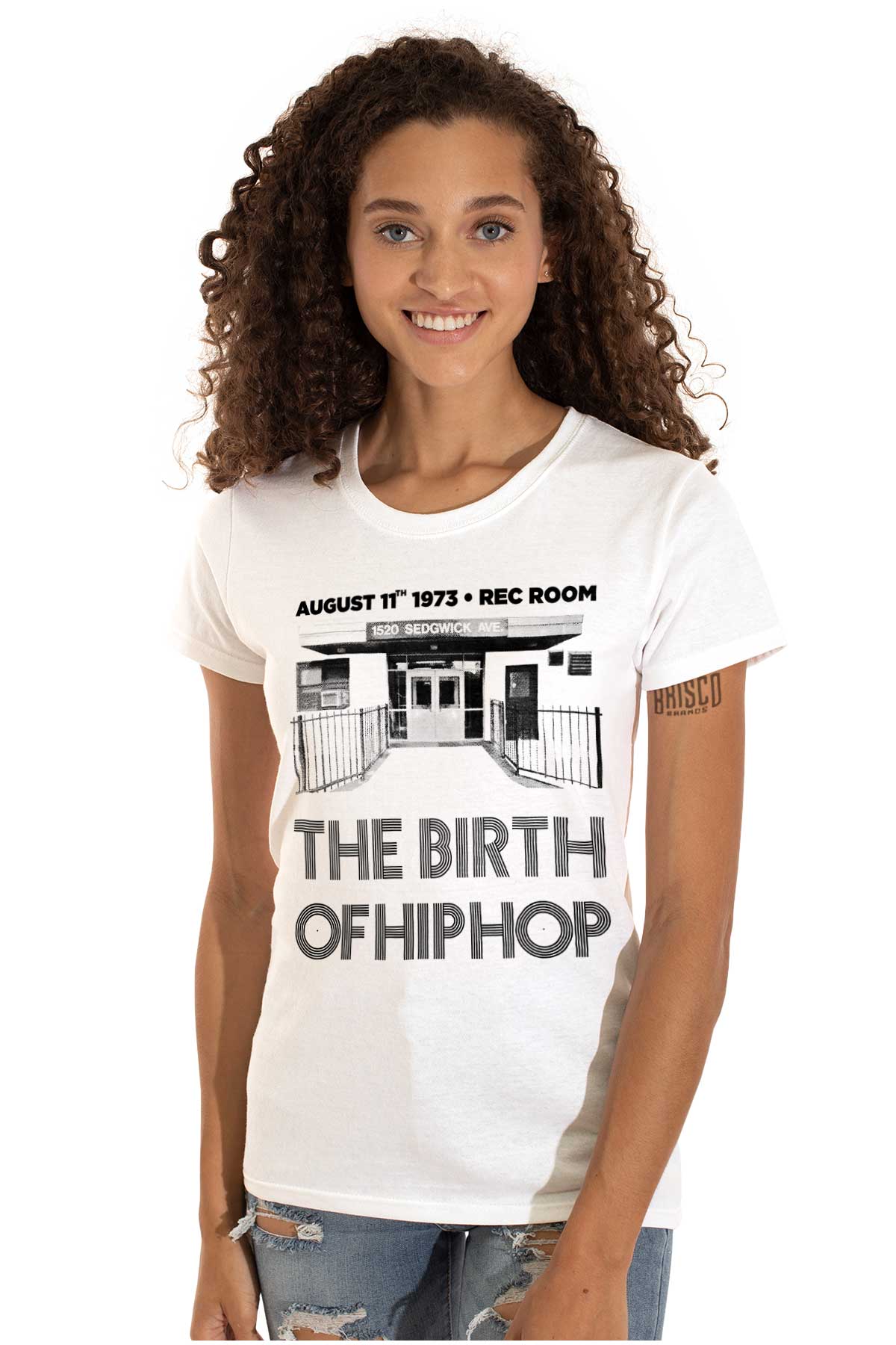 This image shows a sweatshirt that honors the birthplace of Hip Hop and the iconic moment when DJ Kool Herc brought music to life in 1973, allowing you to celebrate and proudly wear a piece of history.