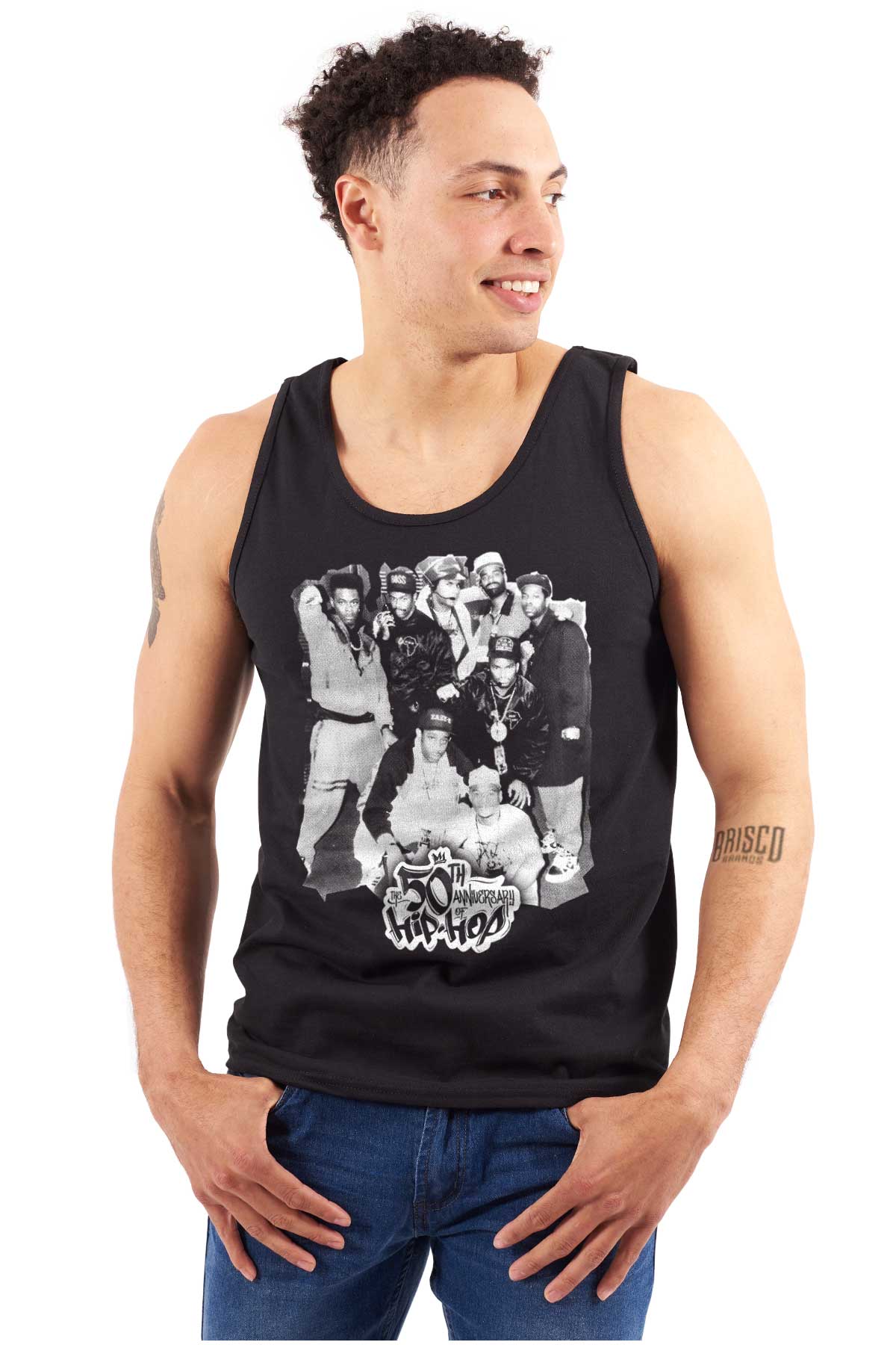 This design showcases the original creators of hip-hop, coming together to embody the energy and essence of the culture. It pays tribute to the pioneers who started this movement 50 years ago.