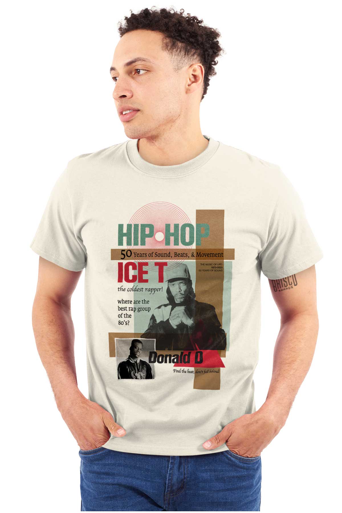 This image shows Ice T and Donald D, influential artists from the 80s Rhyme Syndicate group, help you find the rhythm.