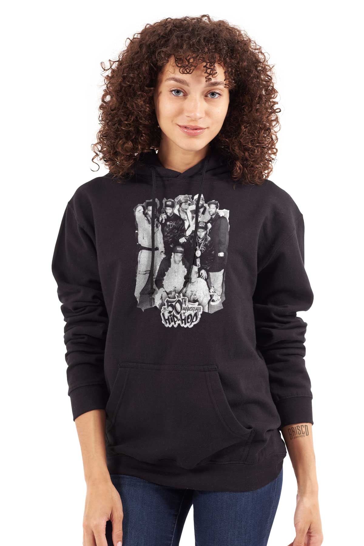 This design showcases the original creators of hip-hop, coming together to embody the energy and essence of the culture. It pays tribute to the pioneers who started this movement 50 years ago.