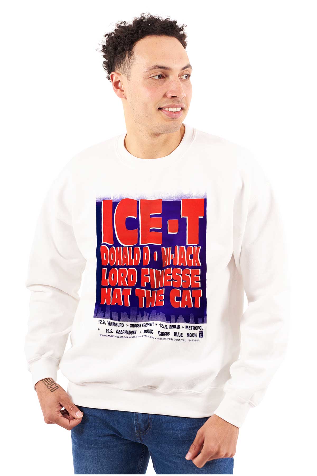 The image shows the names of Ice T and Donald D, who have made their mark in the Hip-Hop industry. They are both respected artists.