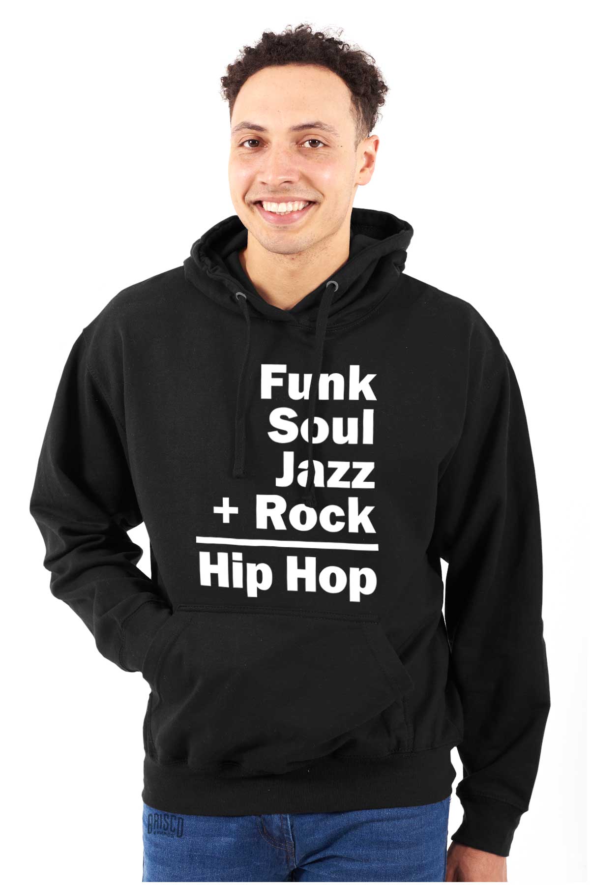 This design represents the coming together of different sounds to create the rhythm and soul of hip hop.