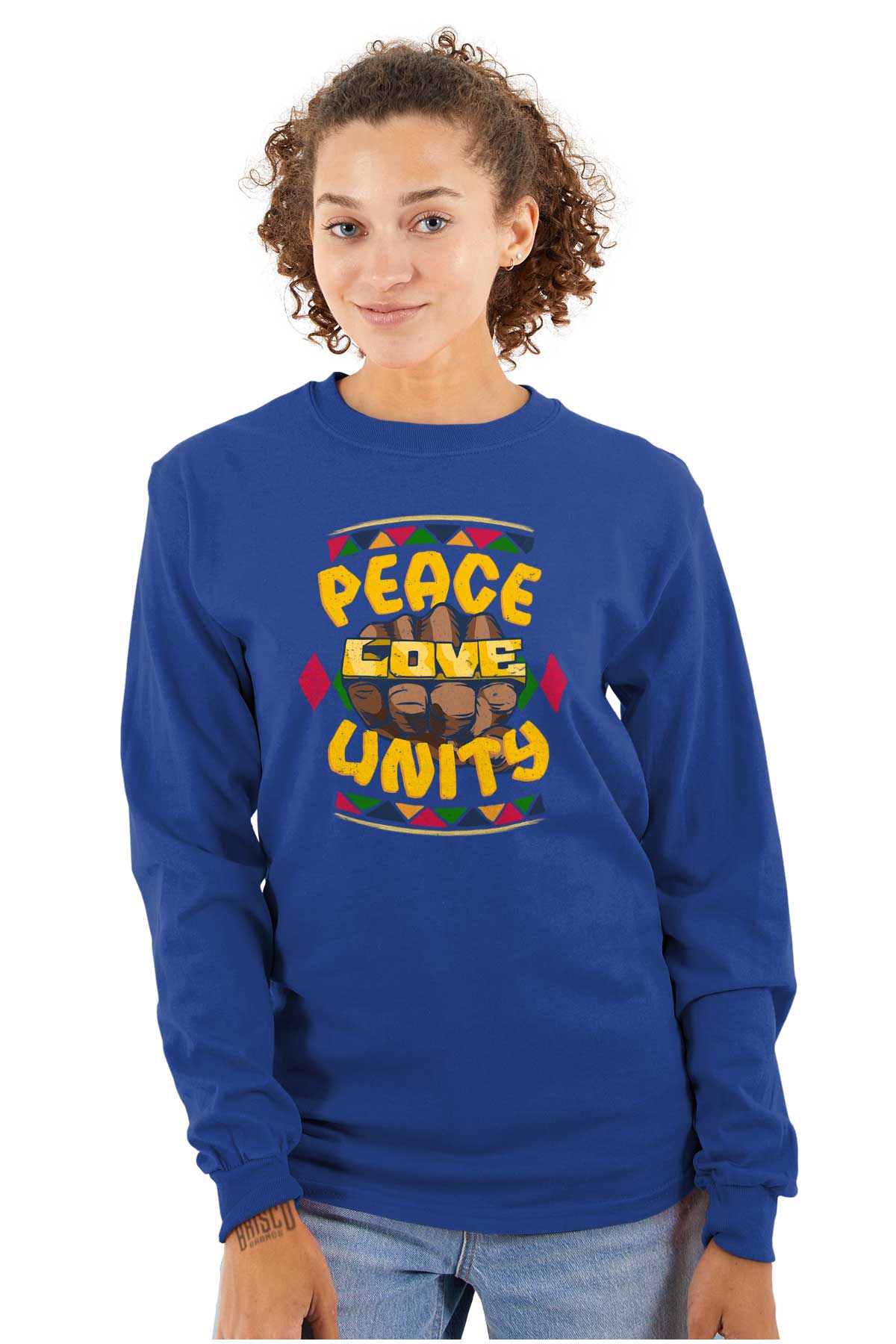 A lively fabric design with a Caribbean influence that embodies love, peace, and unity and promotes embracing love and unity in a world that needs it, symbolizing harmony and the vibrant vibes of hip-hop culture.