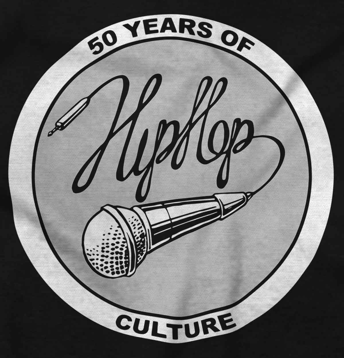 This design honors hip-hop culture and its 50-year legacy with a mic and wire writing hip hop with it, embodying its creativity and strength, allowing you to express hip-hop as a way of life.