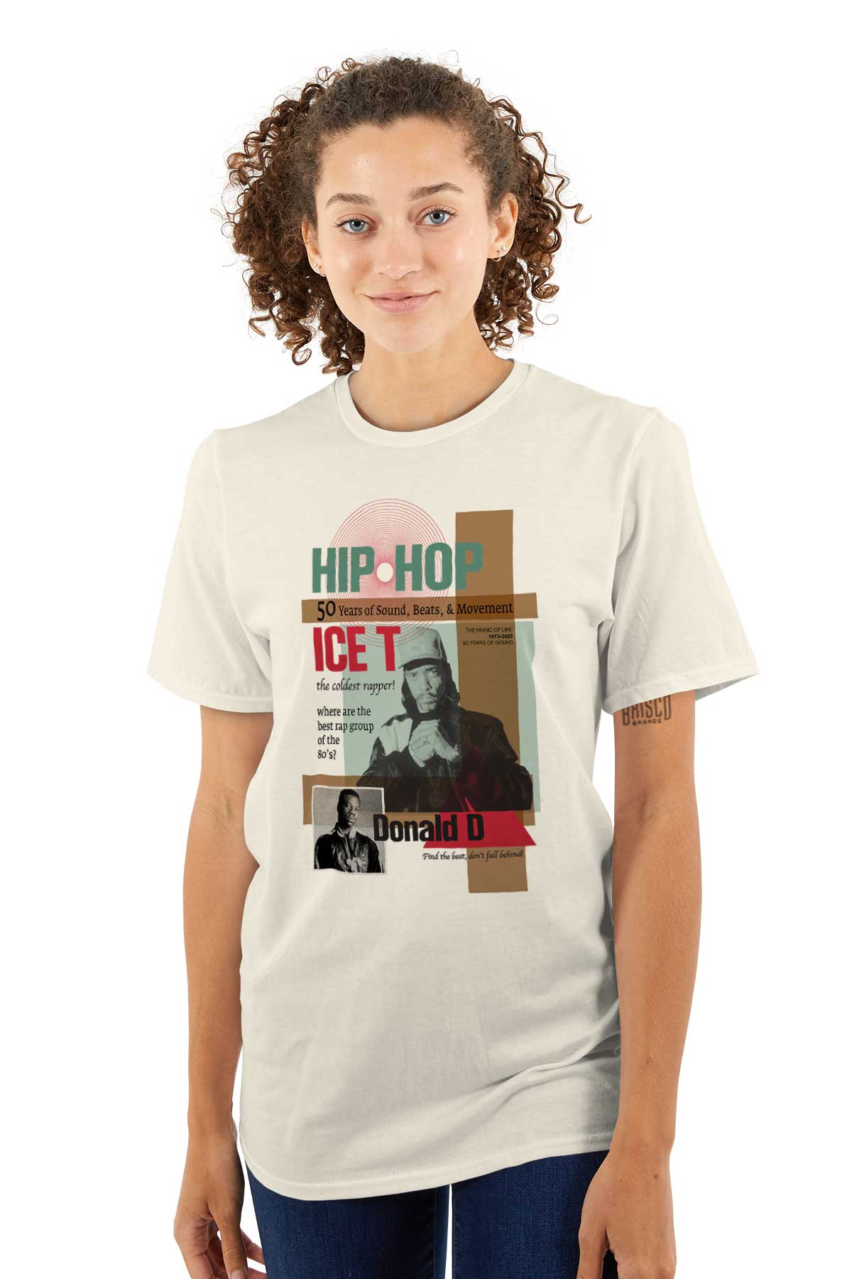 This image shows Ice T and Donald D, influential artists from the 80s Rhyme Syndicate group, help you find the rhythm.
