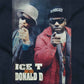Two iconic hip-hop artists, ICE-T and Donald D, are depicted in this image wearing sunglasses and hats, symbolizing unity, strength, and determination.