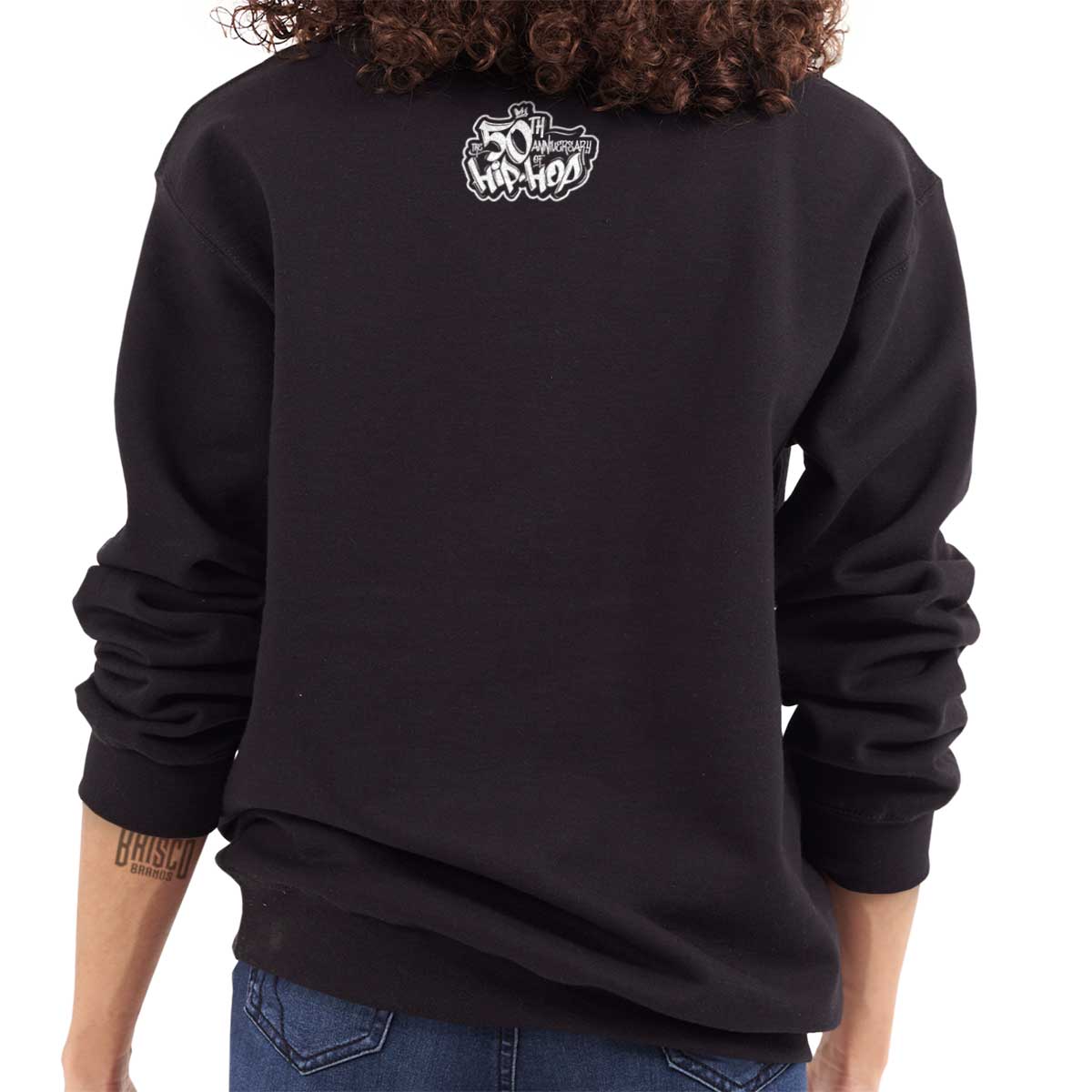 This design shows Ana Garcia Rokafella in a break dance move.