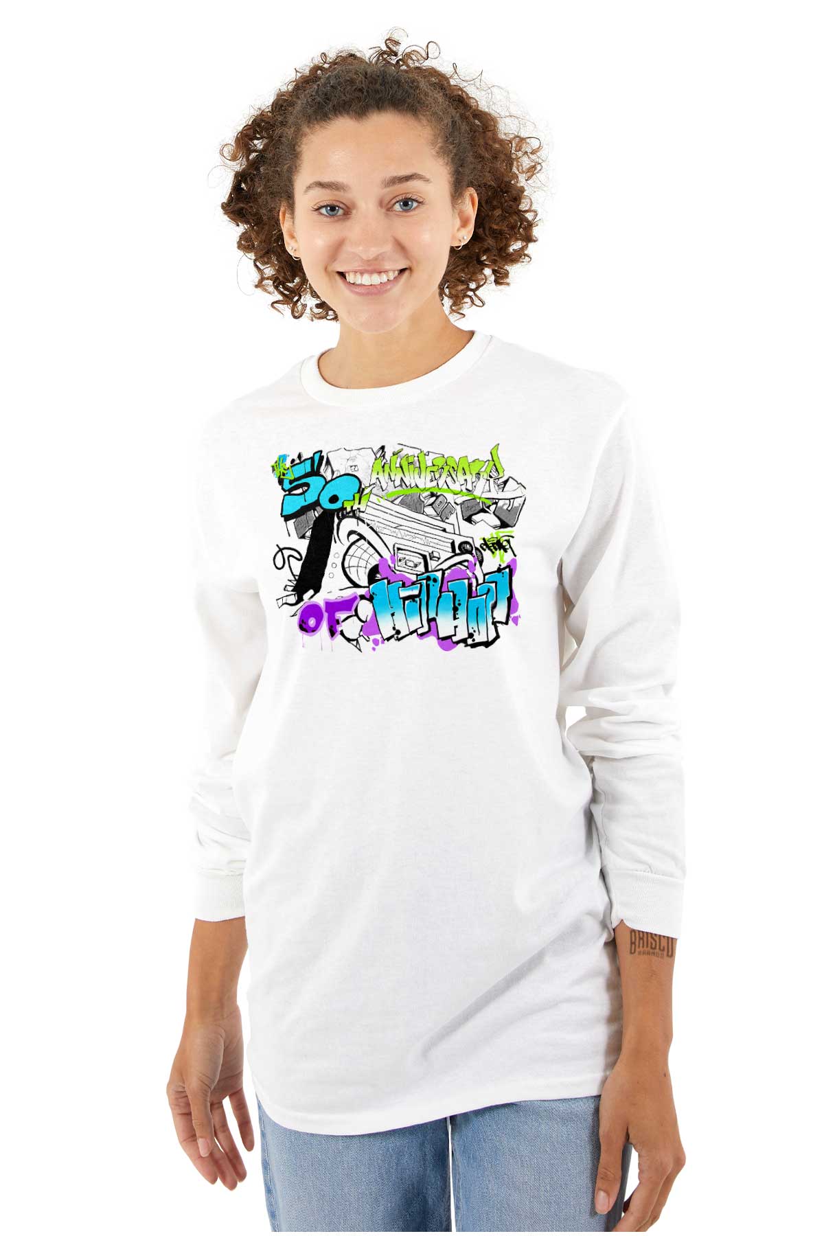 This design honors the incredible journey of Hip Hop culture with a visually captivating graffiti art.