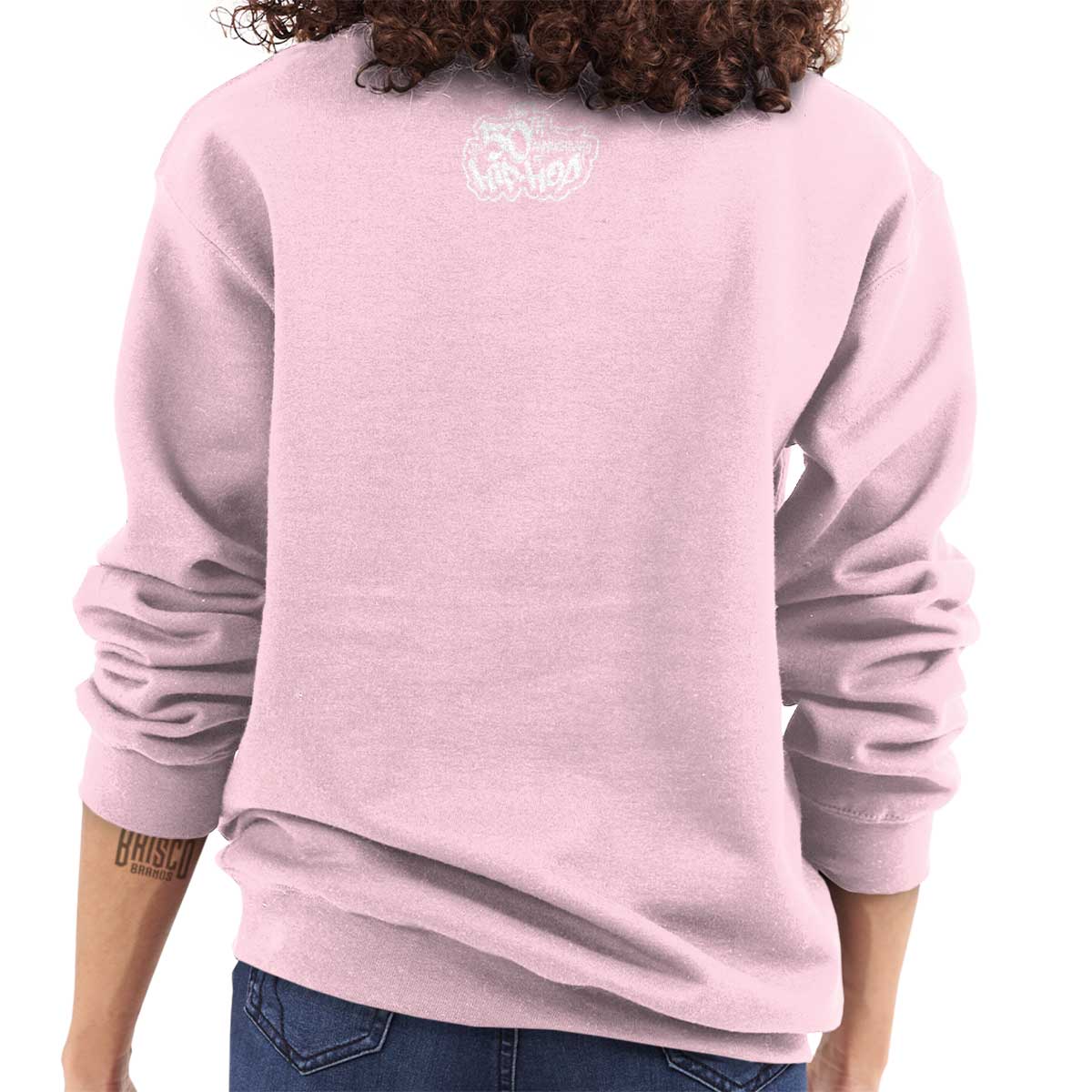 This streetwear design pays homage to influential female hip hop artists, with a graffiti-style logo of a crown in bold pink and white colors, symbolizing their confidence and vibrant energy.