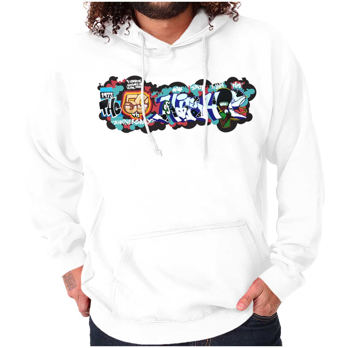 Hip Hop Graffiti Bubbles Hoodie – The 50th Anniversary of Hip-Hop