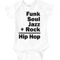 This design represents the coming together of different sounds to create the rhythm and soul of hip hop.