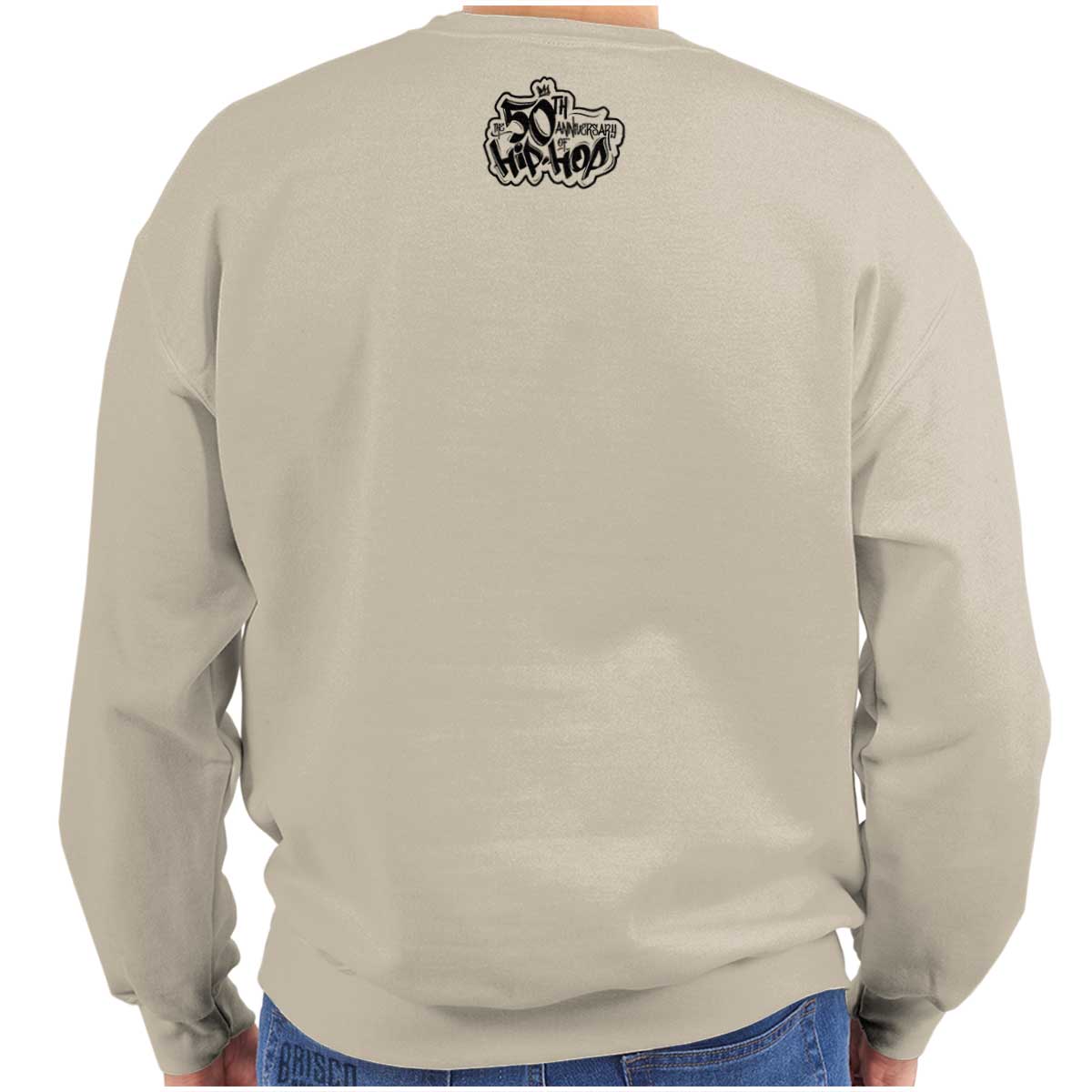 This image shows a sweatshirt that honors the birthplace of Hip Hop and the iconic moment when DJ Kool Herc brought music to life in 1973, allowing you to celebrate and proudly wear a piece of history.