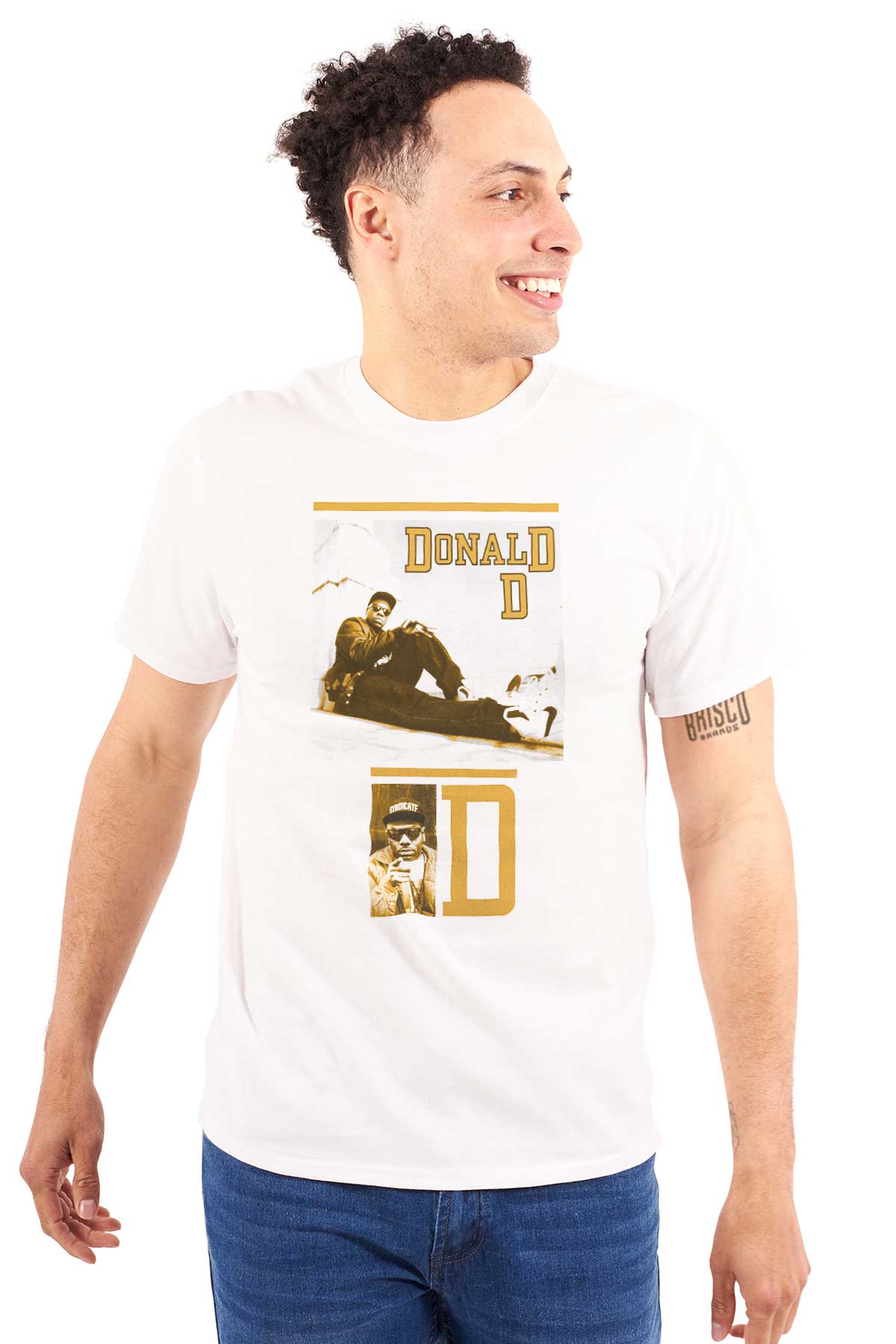 This design honors the influential hip-hop artist Donald D, showcasing his legendary artist, representing his legacy and embodying the energy and charisma of hip-hop.