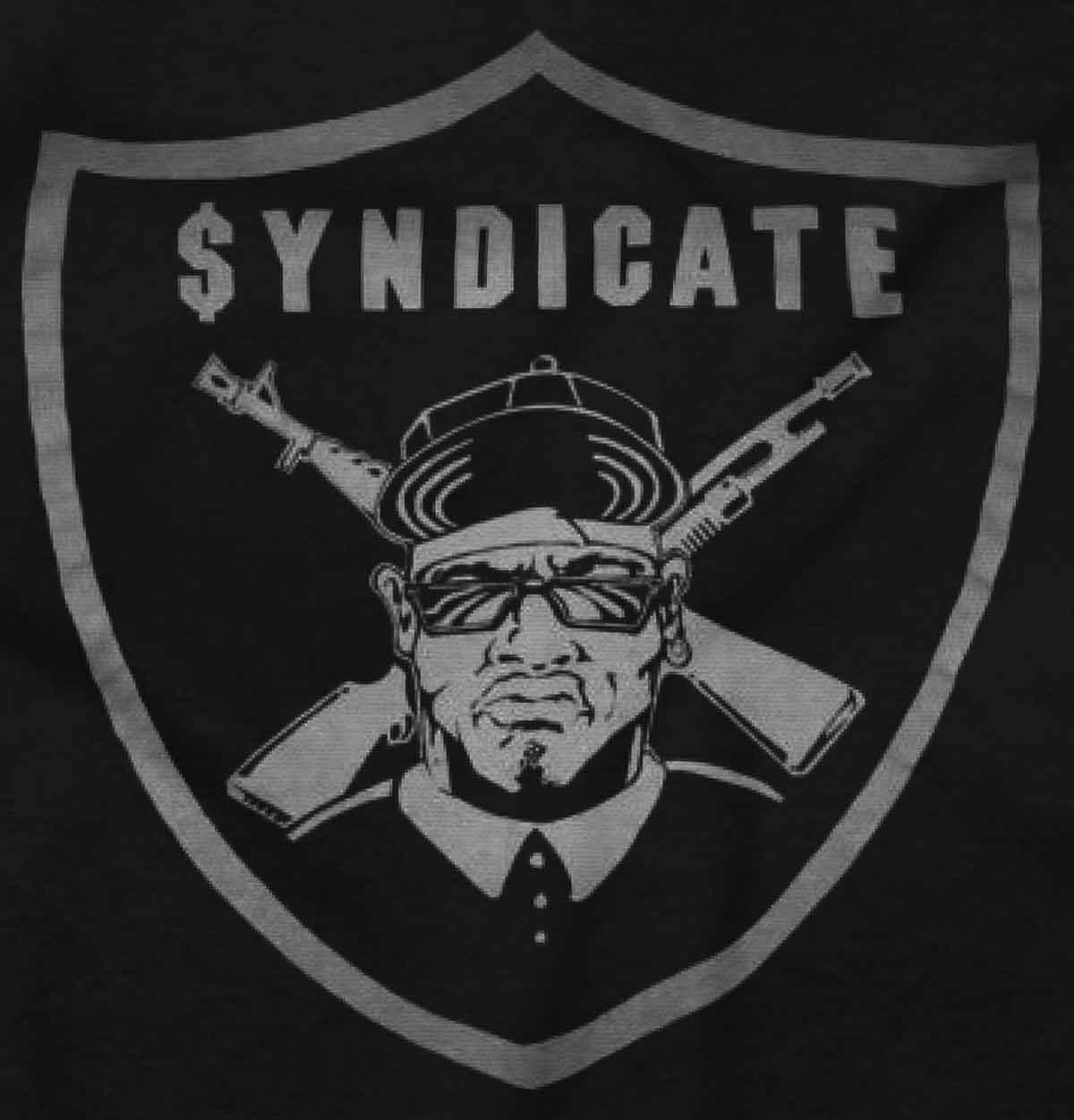 This image represents the Rhyme Syndicate, a significant part of hip-hop history. It symbolizes unity, creativity, and the powerful rhythm of the movement.