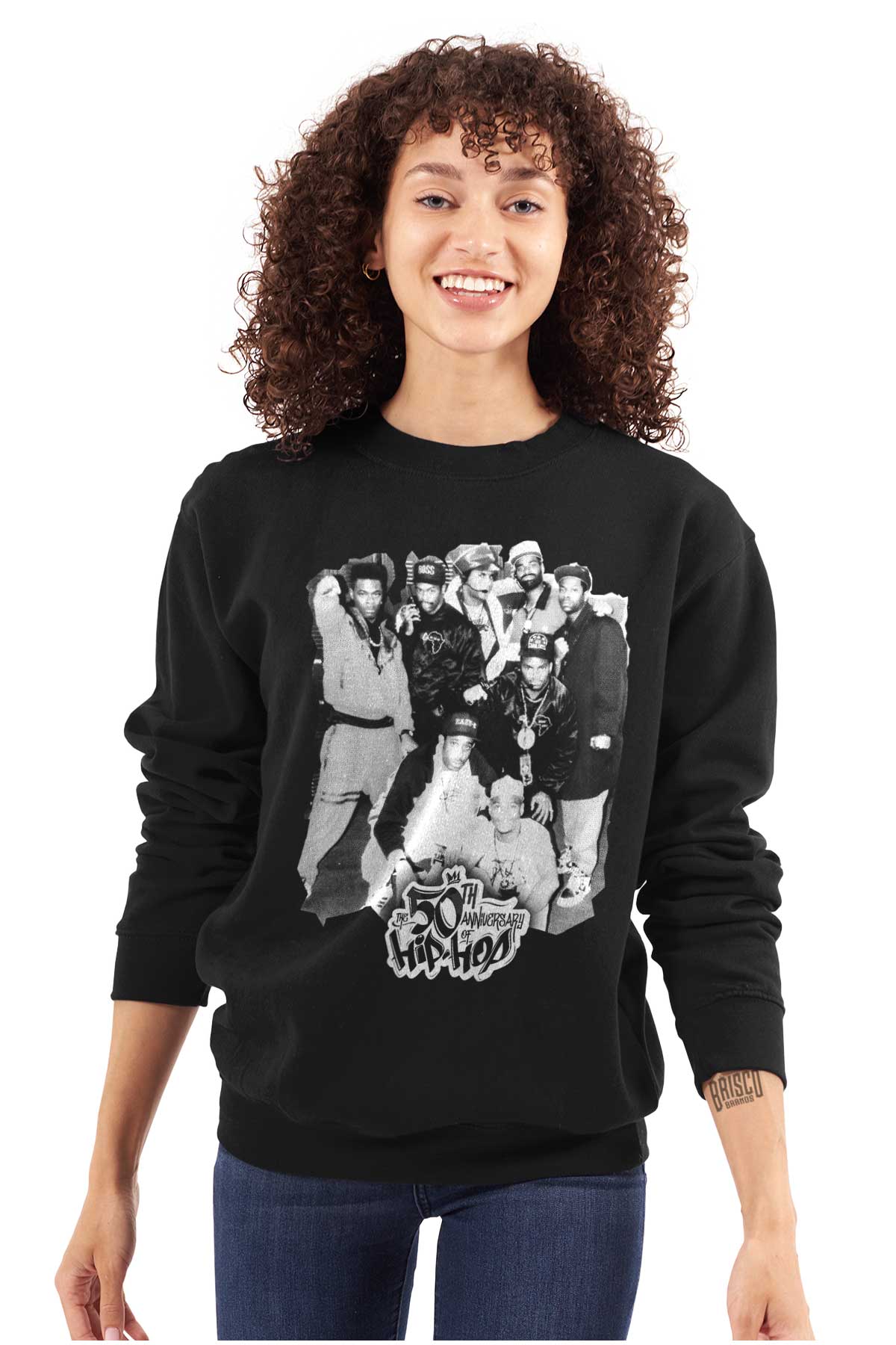 This design showcases the original creators of hip-hop, coming together to embody the energy and essence of the culture. It pays tribute to the pioneers who started this movement 50 years ago.