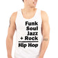 This design represents the coming together of different sounds to create the rhythm and soul of hip hop.