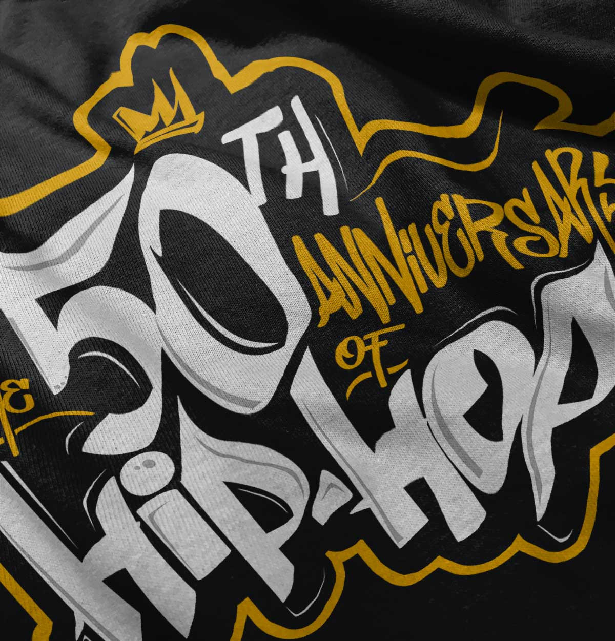 A high definition logo of the brand "The 50th Anniversary of Hip-Hop".