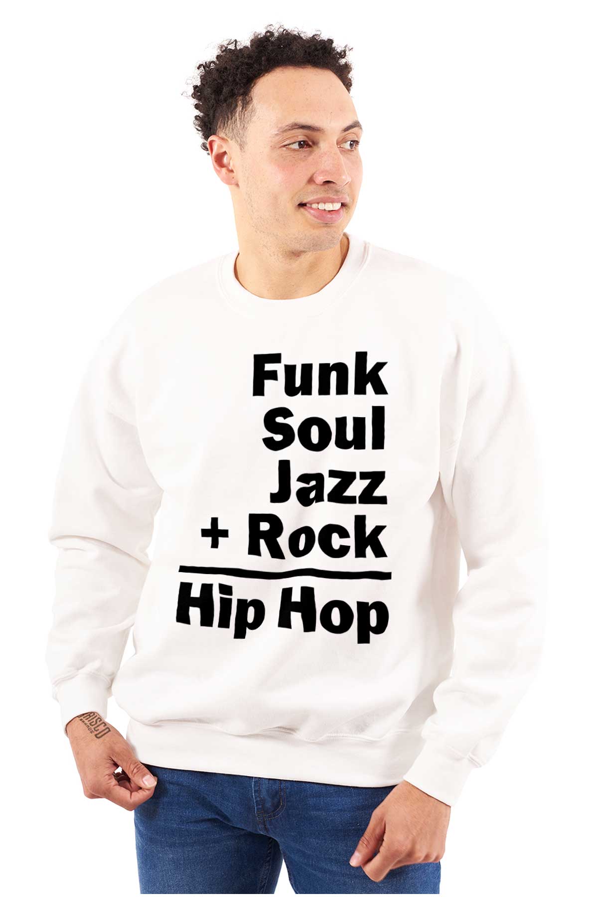 This design represents the coming together of different sounds to create the rhythm and soul of hip hop.