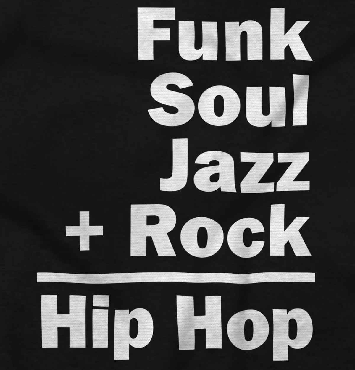 This design represents the coming together of different sounds to create the rhythm and soul of hip hop.