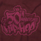 A high definition logo of the brand "The 50th Anniversary of Hip-Hop".