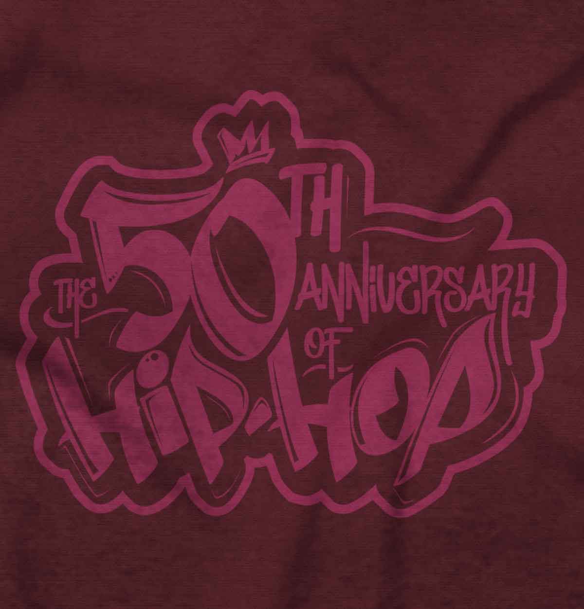 A high definition logo of the brand "The 50th Anniversary of Hip-Hop".