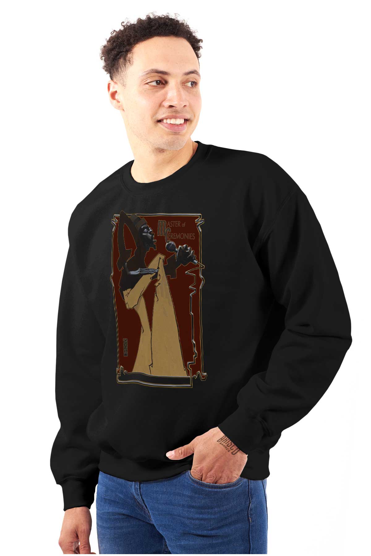 This design captures the essence of a hip-hop Master of Ceremonies. With a microphone in hand, they deliver powerful lyrics and rhythm.