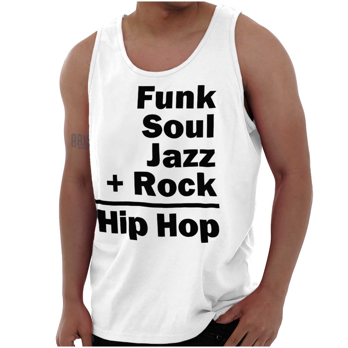 This design represents the coming together of different sounds to create the rhythm and soul of hip hop.