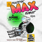 This image is a tribute to the original Rappin Max Robot, who was a pioneer in hip hop within comic books. The design features a boombox playing great beats, while Rappin Max himself is rapping on the microphone.