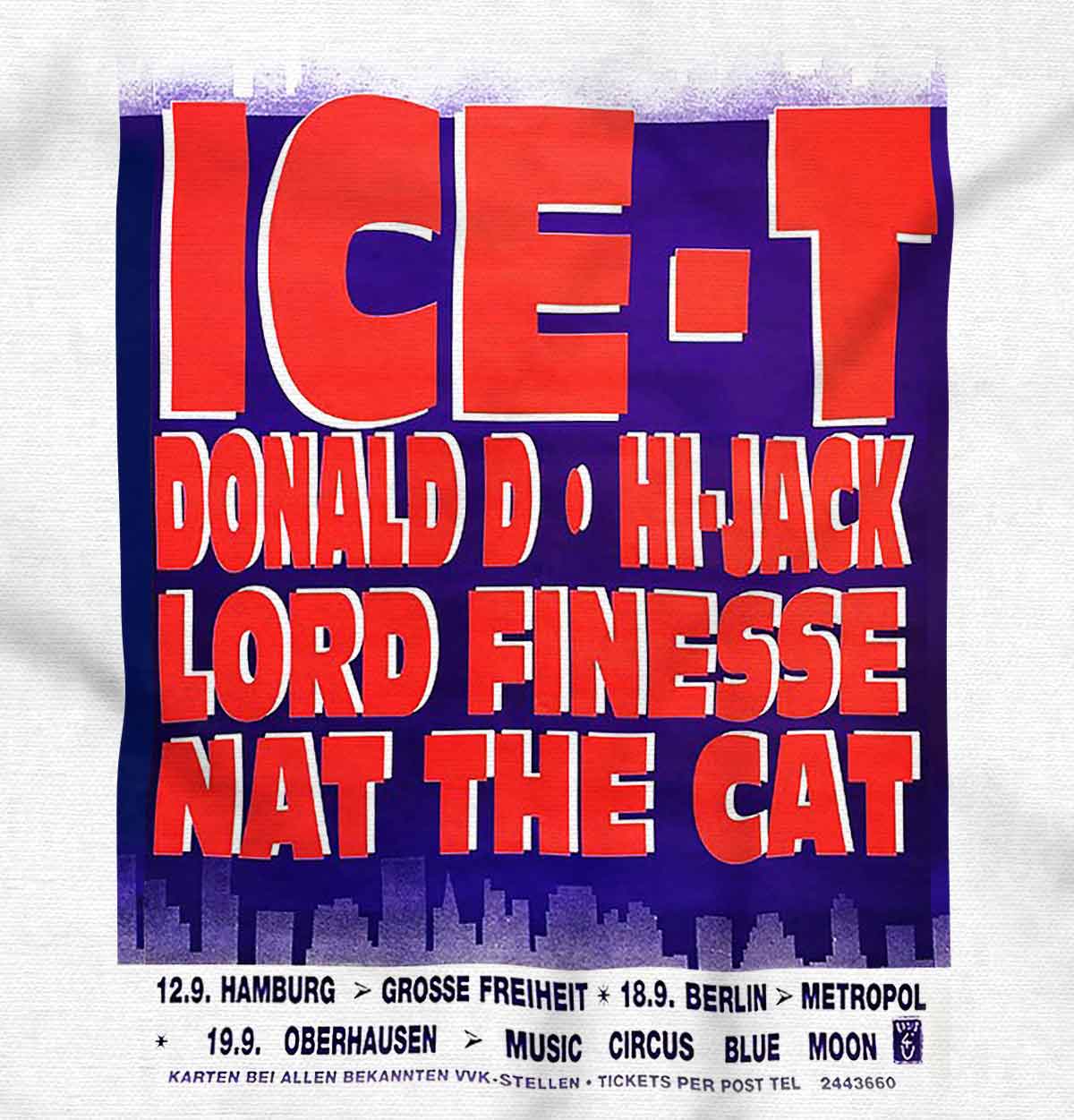 The image shows the names of Ice T and Donald D, who have made their mark in the Hip-Hop industry. They are both respected artists.