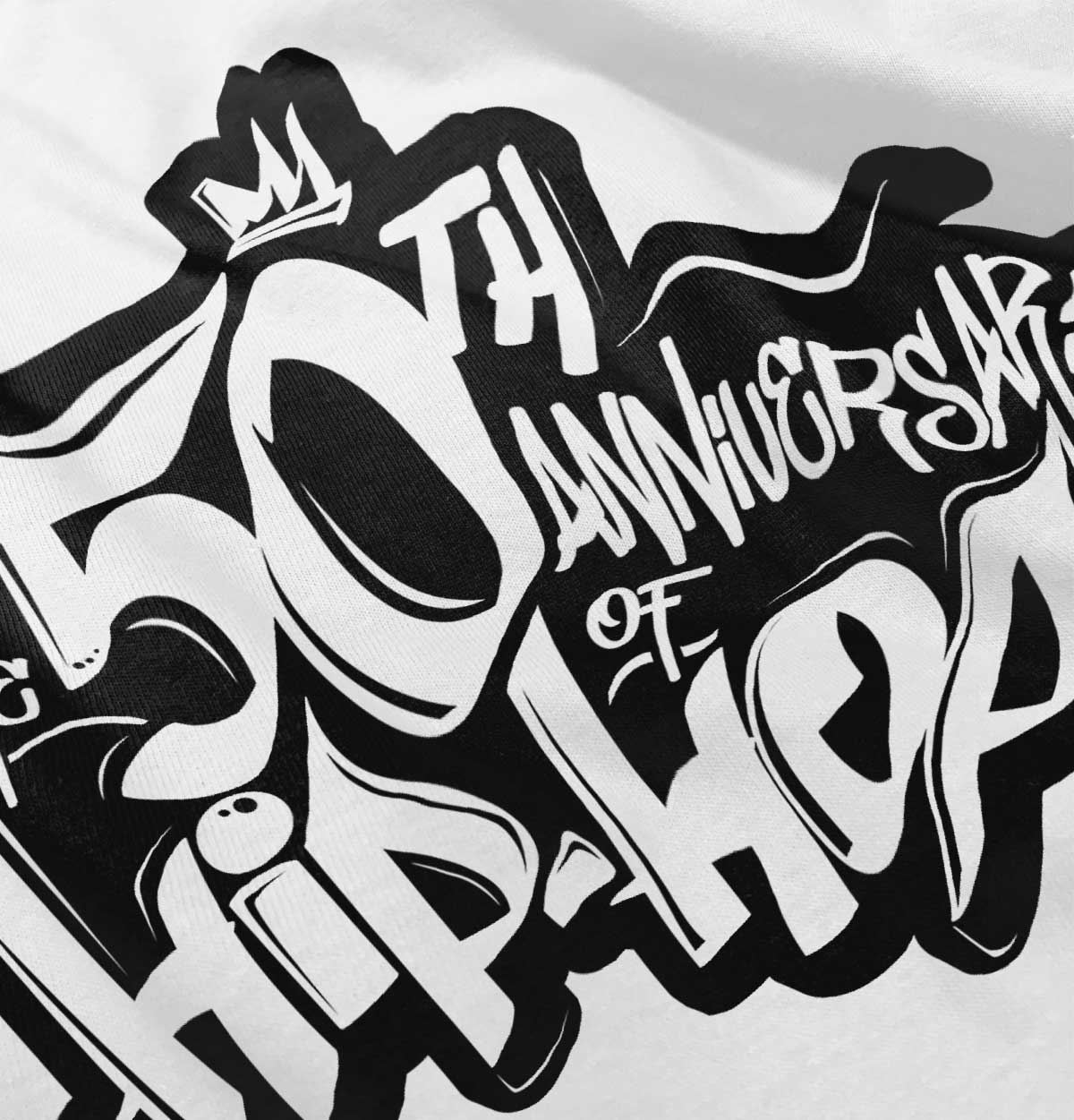 A high definition logo of the brand "The 50th Anniversary of Hip-Hop".