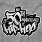 A high definition logo of the brand "The 50th Anniversary of Hip-Hop".