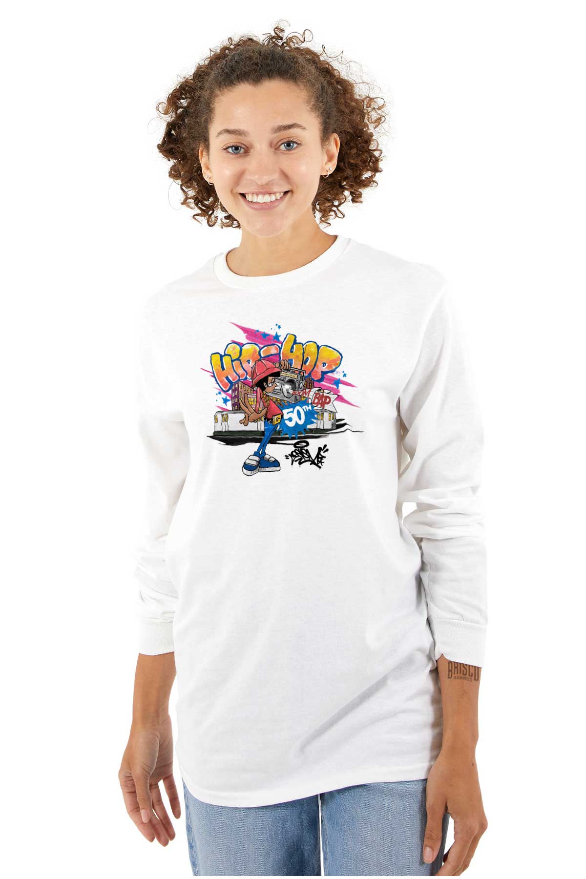 Graffiti Boom Bap Long Sleeve T Shirt The 50th Anniversary of