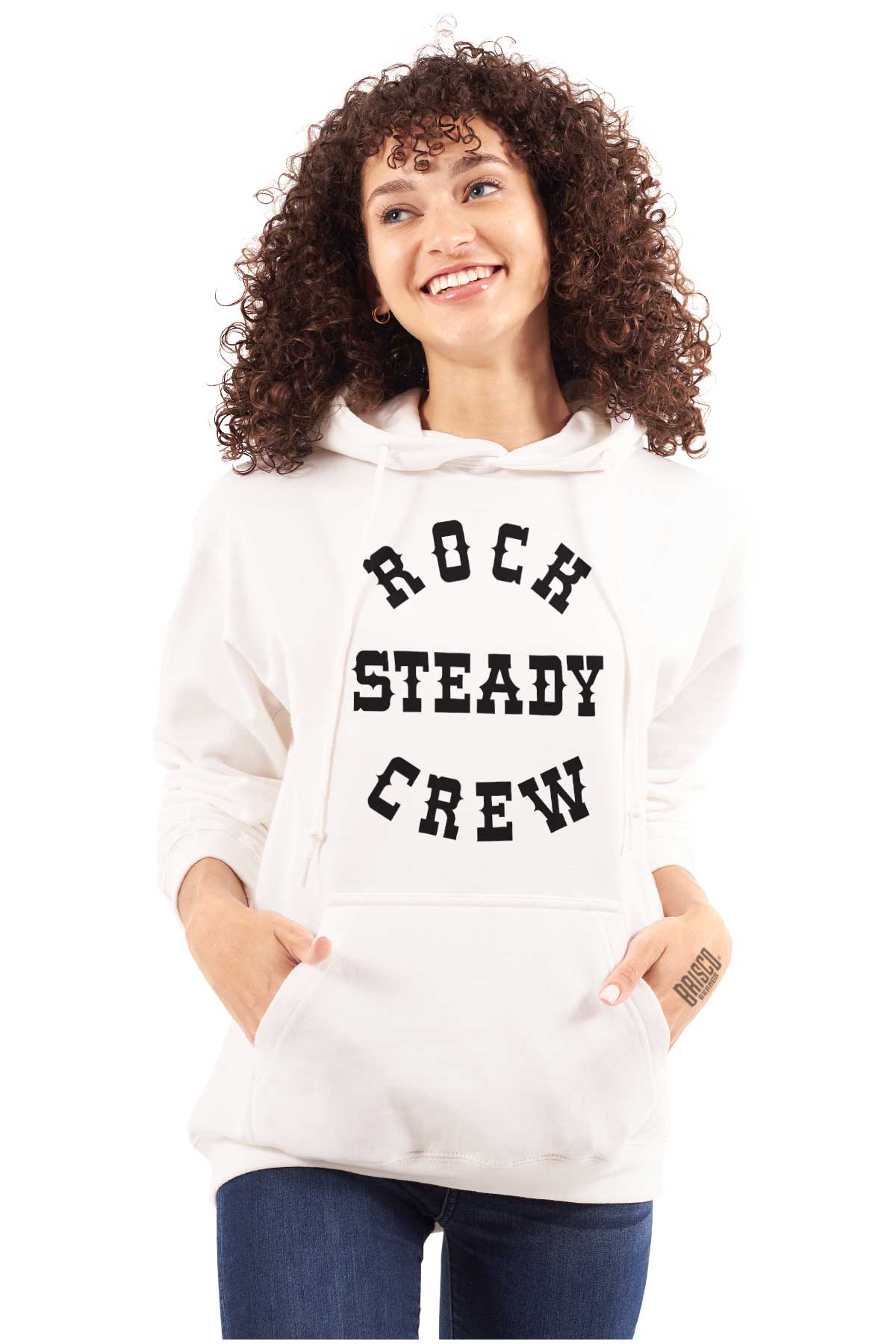 The picture represents the influential Rock Steady Crew in hip-hop culture, encouraging pride, strength, and confidence in any situation.