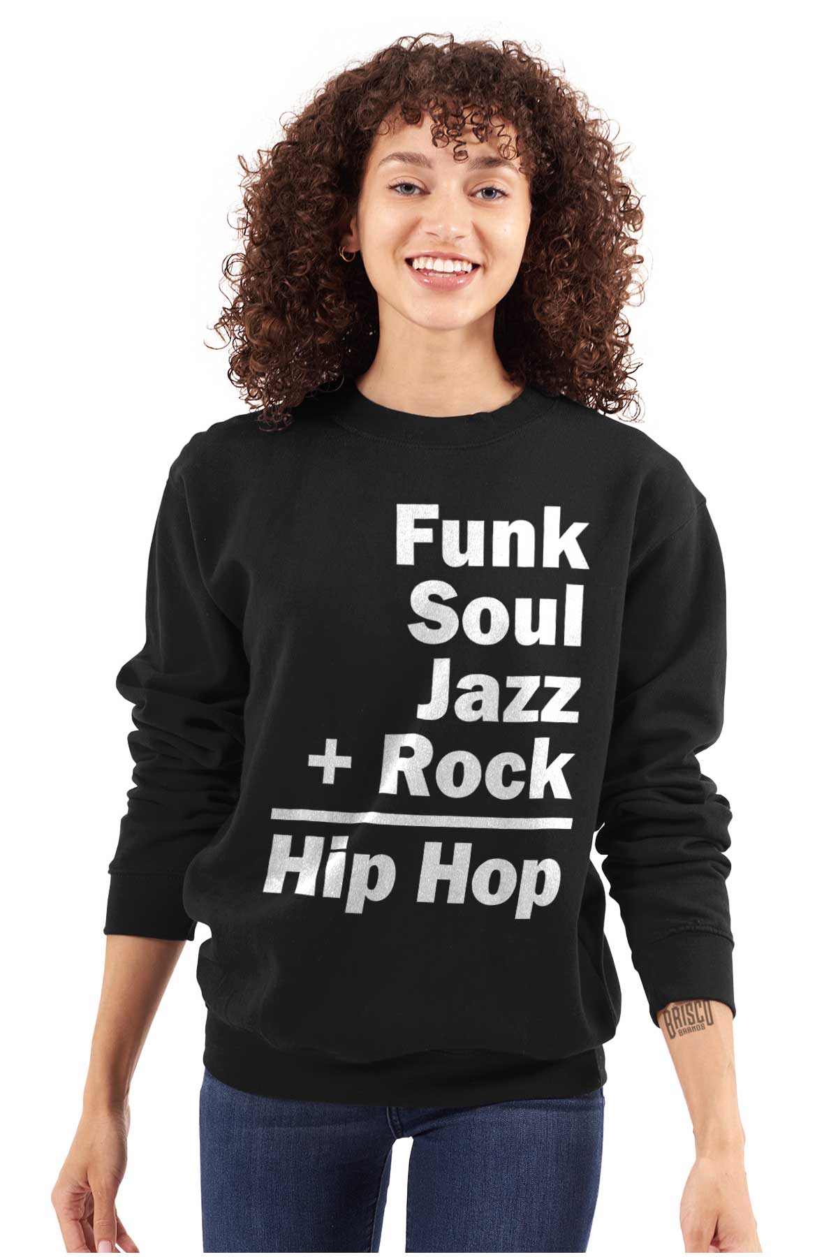 This design represents the coming together of different sounds to create the rhythm and soul of hip hop.