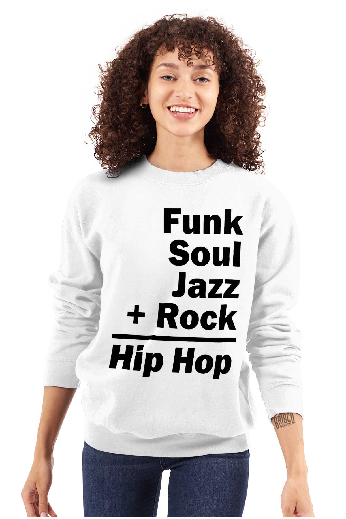 This design represents the coming together of different sounds to create the rhythm and soul of hip hop.