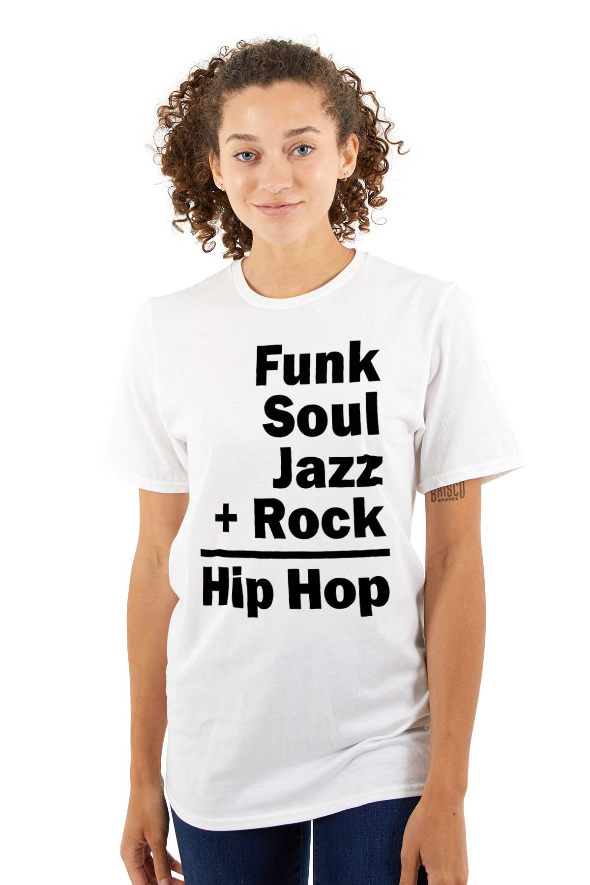 This design represents the coming together of different sounds to create the rhythm and soul of hip hop.