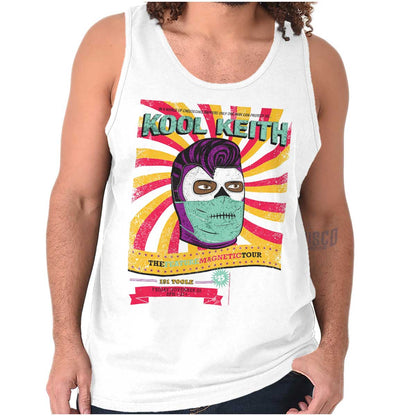 This image shows a Kool Keith Mask is a cool and unique accessory inspired by the Doctor, perfect for staying protected and fashionable during Kool Keith's "The Feature Magnetic Tour."