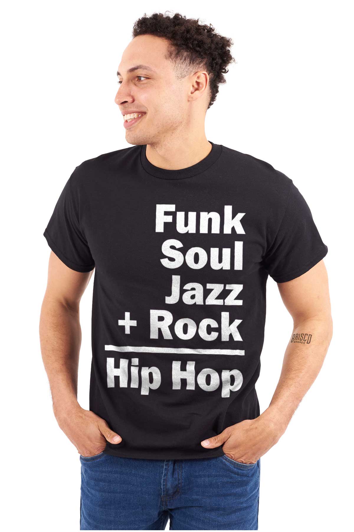 This design represents the coming together of different sounds to create the rhythm and soul of hip hop.