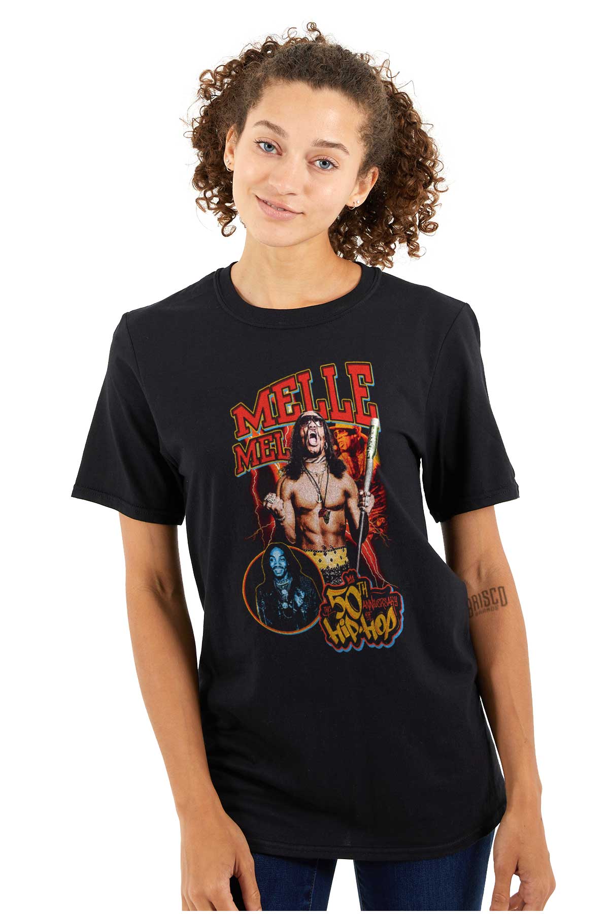 The Melle Mel design represents the influential and powerful figure who started hip hop, reminding us that it's a cultural movement that can't be confined, symbolizing the genre's strength and essence as we celebrate its 50th anniversary.